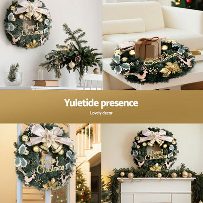 Christmas Wreath 60CM Flowers Baubles Decoration