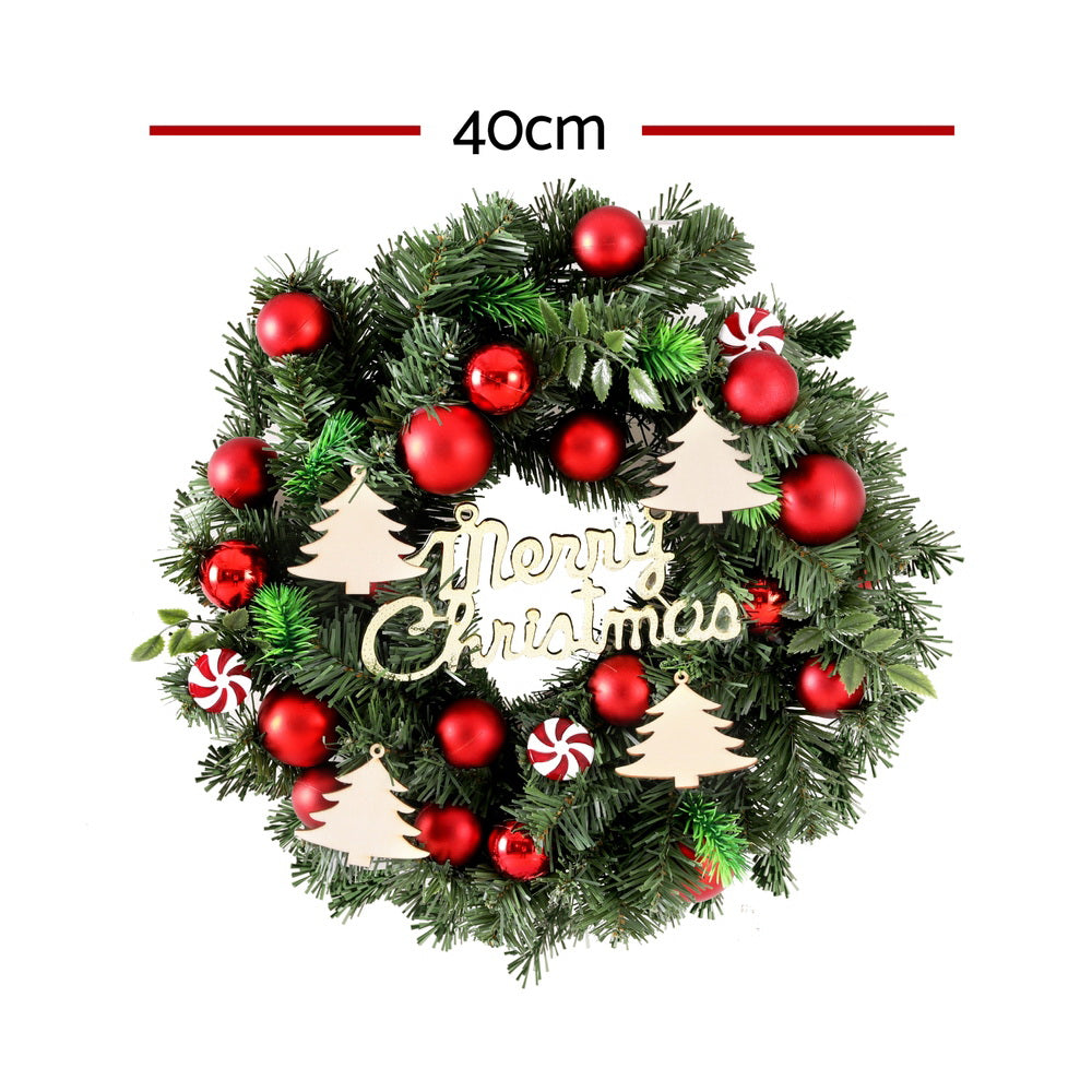 Christmas Wreath 40CM Baubles Ornaments Decor