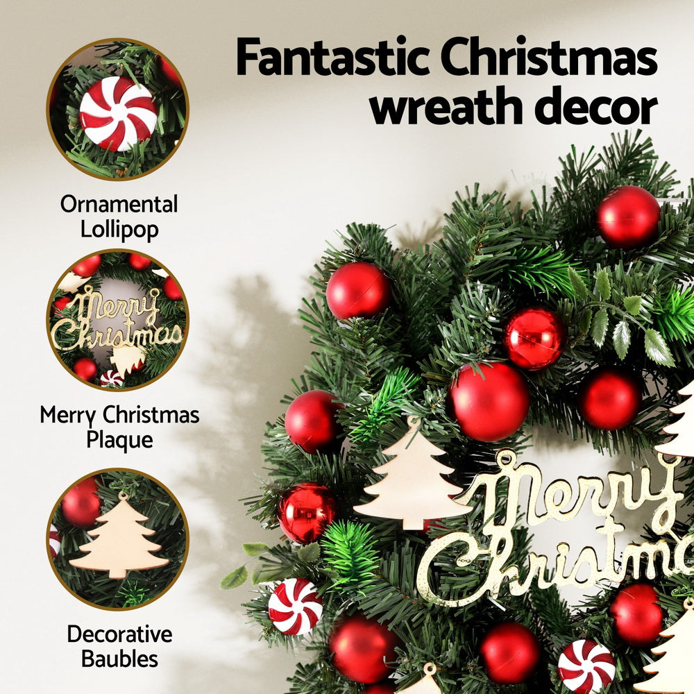 Christmas Wreath 40CM Baubles Ornaments Decor