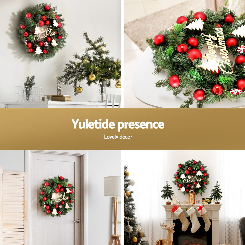 Christmas Wreath 40CM Baubles Ornaments Decor
