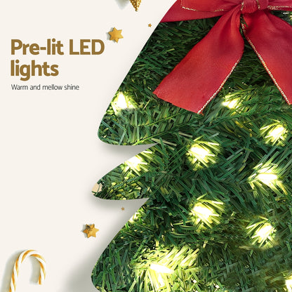 Cat Christmas Pre-lit Wreath 20 LED