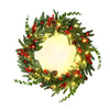 Christmas Wreath 60CM LED Garland Berries Pine Cones