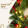 Christmas Wreath 60CM LED Garland Berries Pine Cones