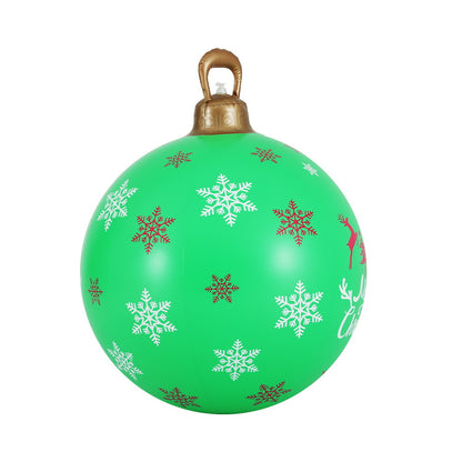 60CM Christmas Inflatable Ball Bauble Outdoor Decoration Green