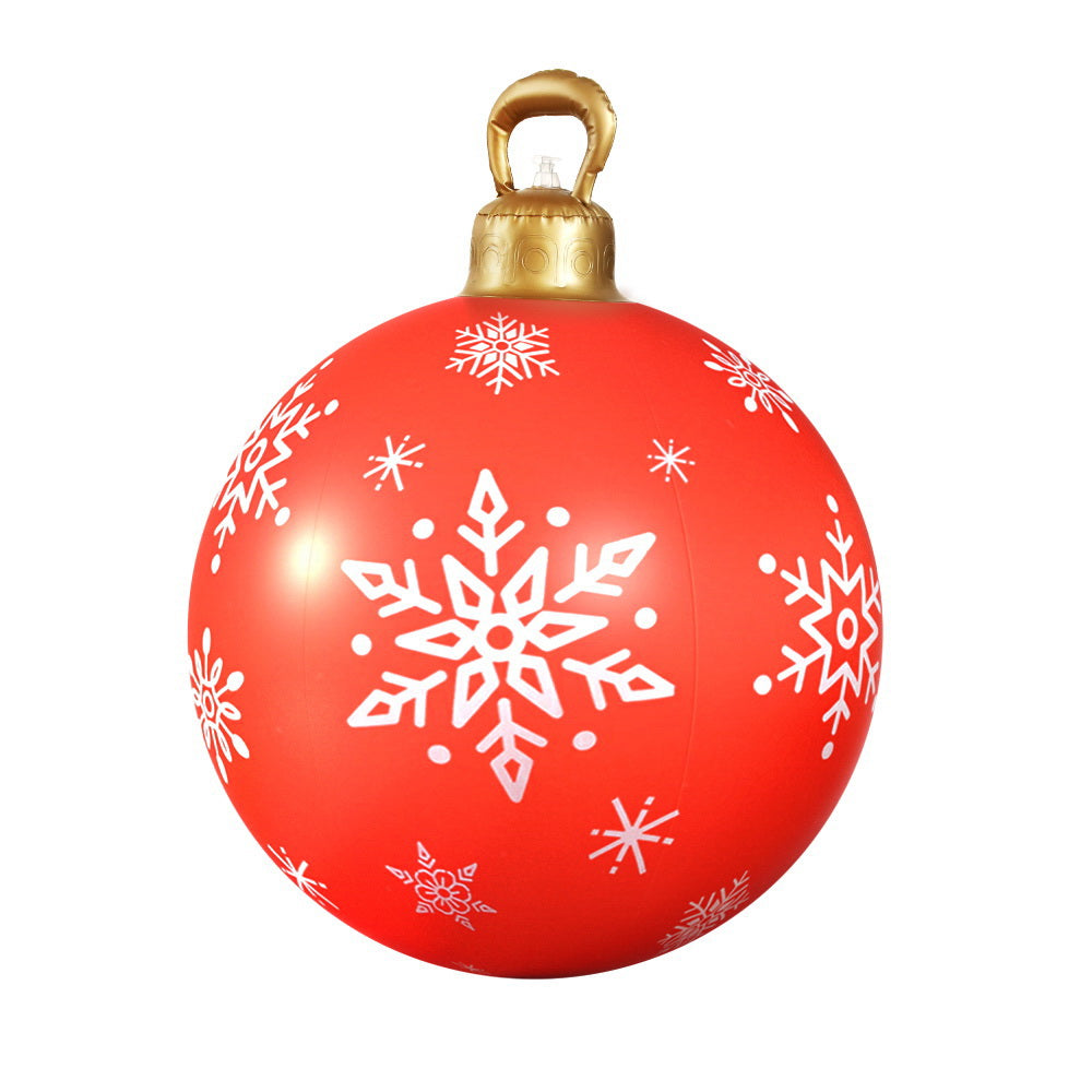 60CM Christmas Inflatable Ball Bauble Outdoor Decoration Red
