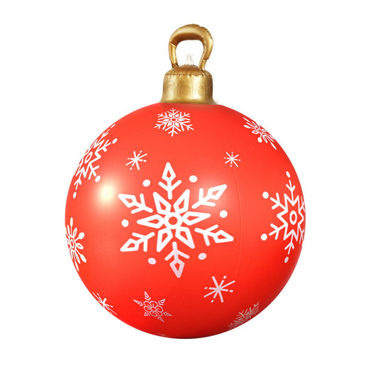 60CM Christmas Inflatable Ball Bauble Outdoor Decoration Red