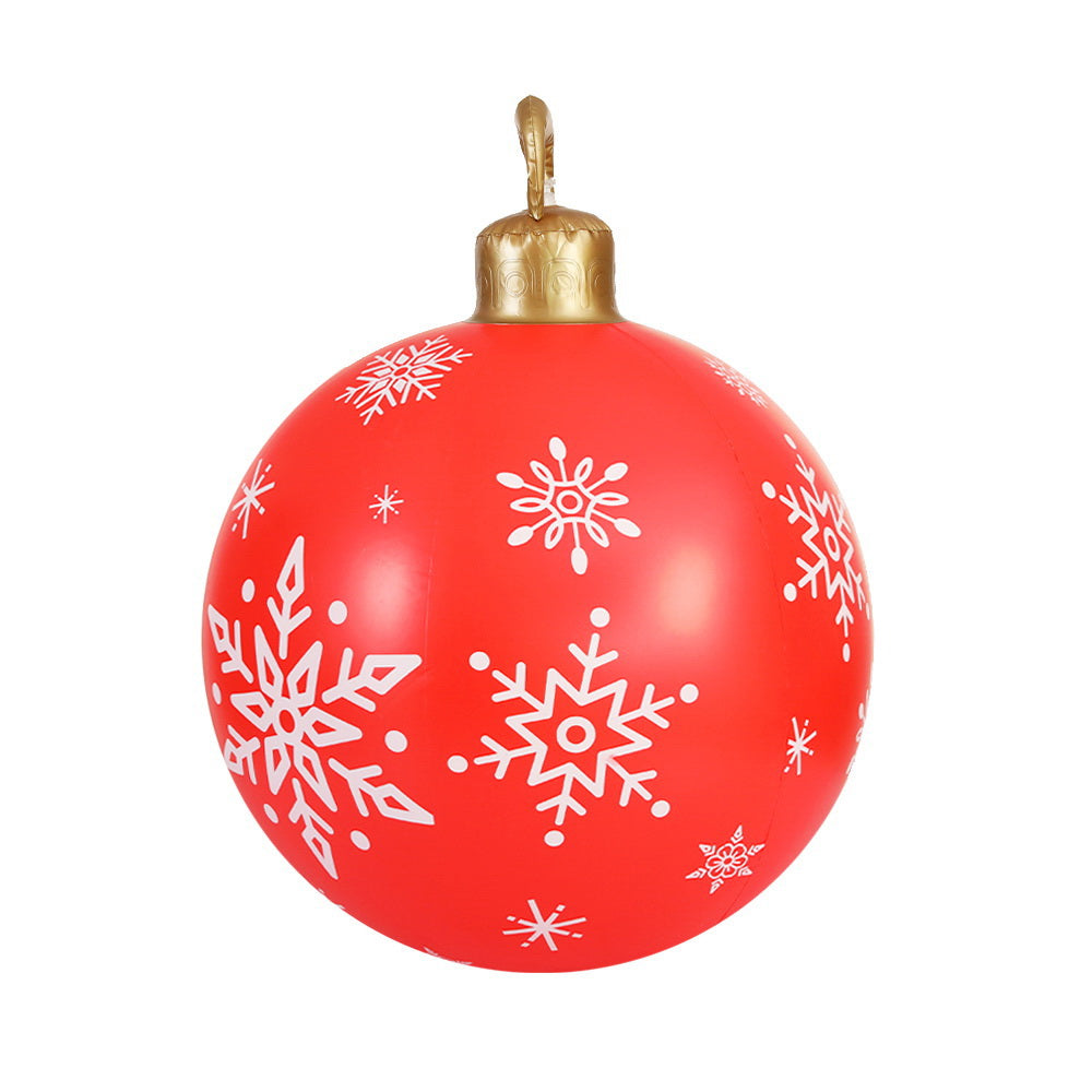 60CM Christmas Inflatable Ball Bauble Outdoor Decoration Red