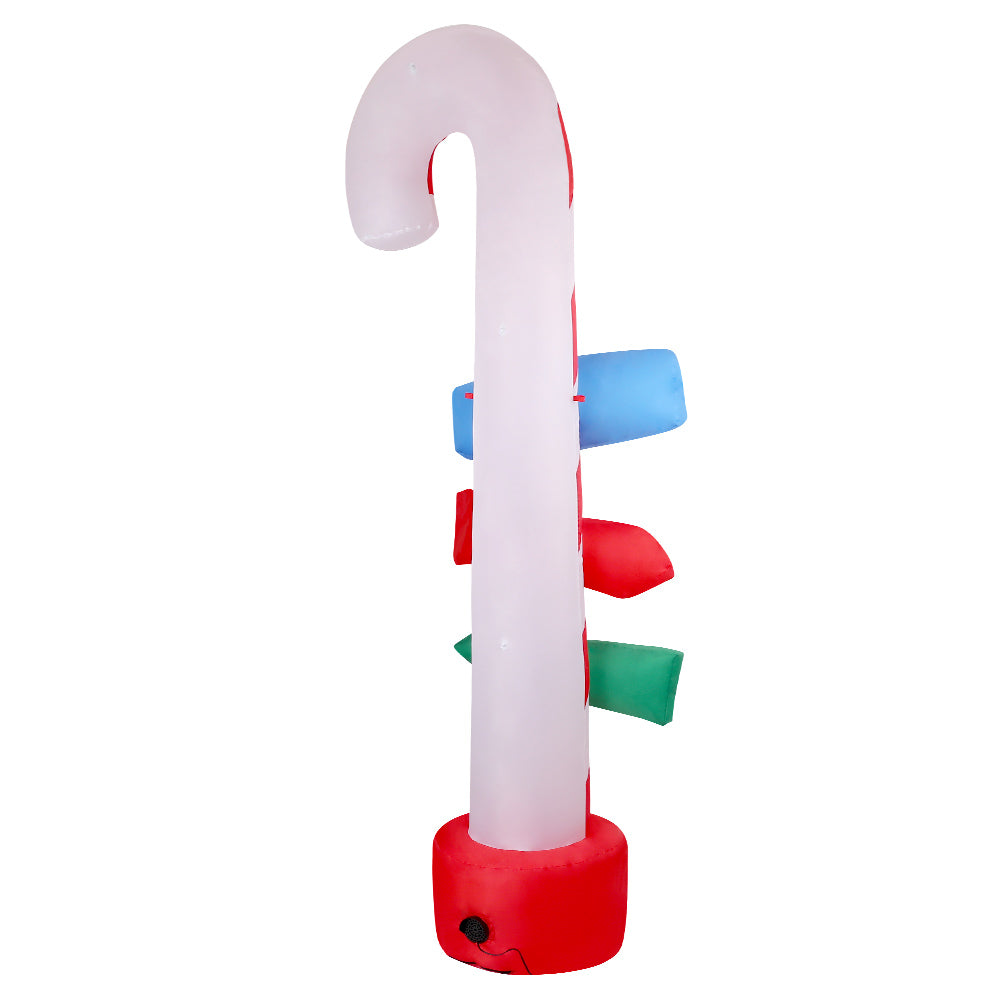 2.4M Christmas Inflatable Candy Pole Illuminated Decorations