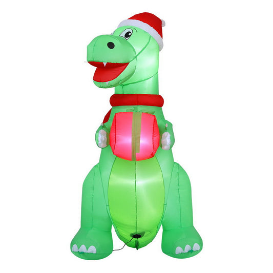 1.8M Christmas Inflatable Dinosaur Height LED Decorations Illuminated