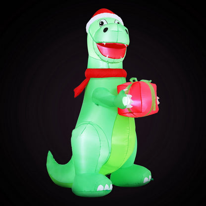 1.8M Christmas Inflatable Dinosaur Height LED Decorations Illuminated