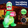 1.8M Christmas Inflatable Dinosaur Height LED Decorations Illuminated