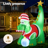 1.86M Christmas Inflatable Dinosaur Height LED Decorations Illuminated