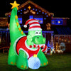 1.86M Christmas Inflatable Dinosaur Height LED Decorations Illuminated