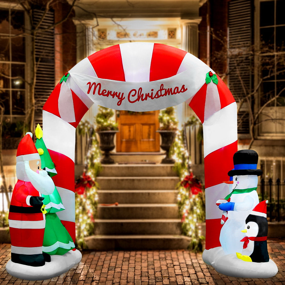 3M Christmas Inflatable Archwary Santa Illuminated Decorations