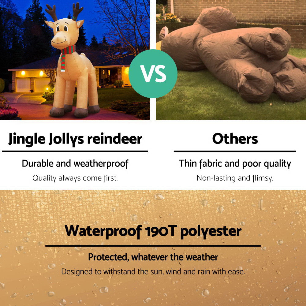 5M Christmas Inflatable Reindeer Illuminated Decorations