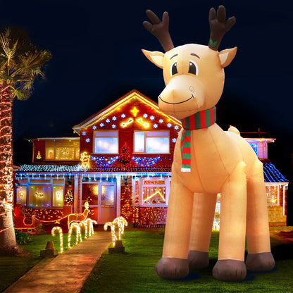 5M Christmas Inflatable Reindeer Illuminated Decorations