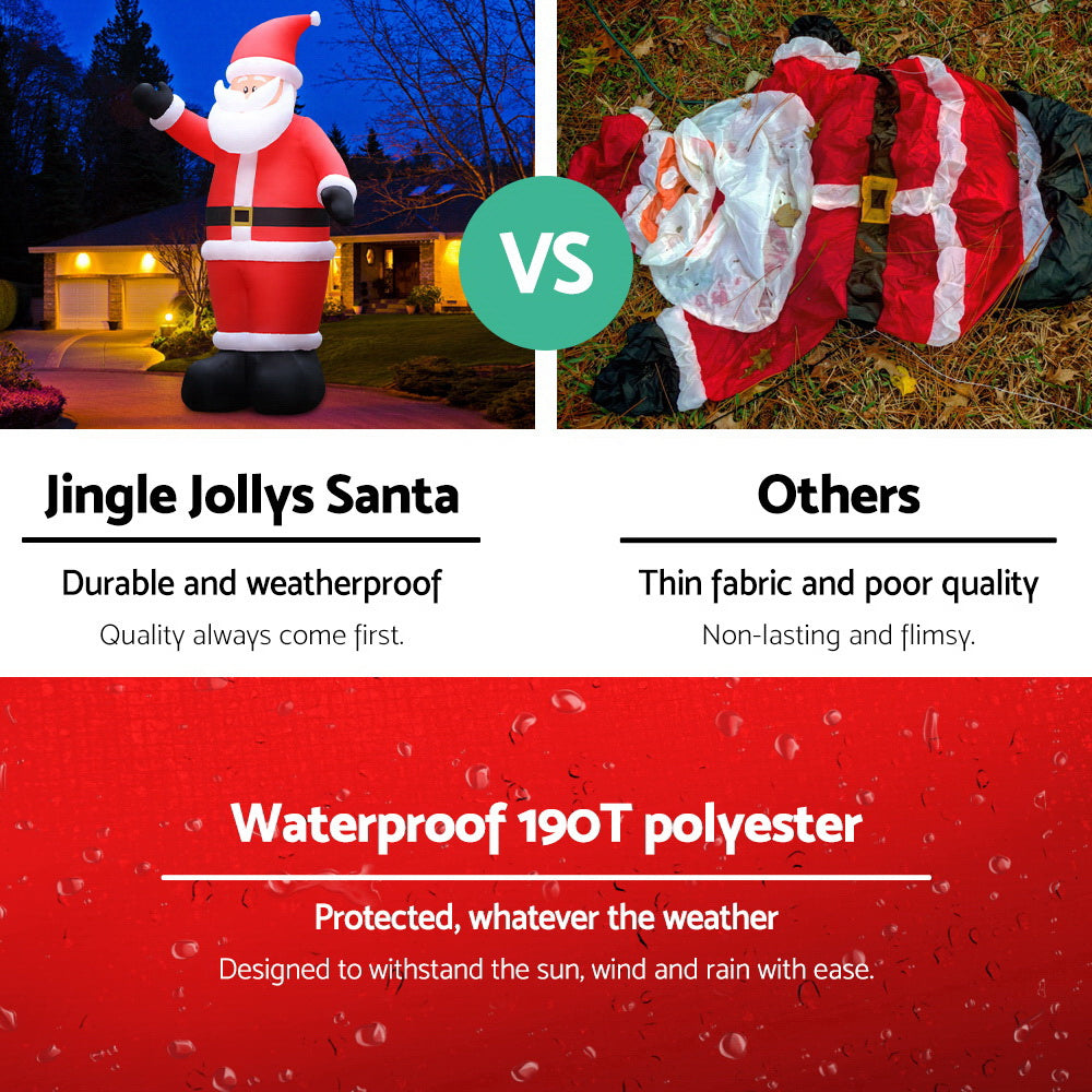 5M Christmas Inflatable Santa Illuminated Decorations