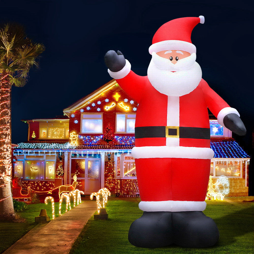 5M Christmas Inflatable Santa Illuminated Decorations