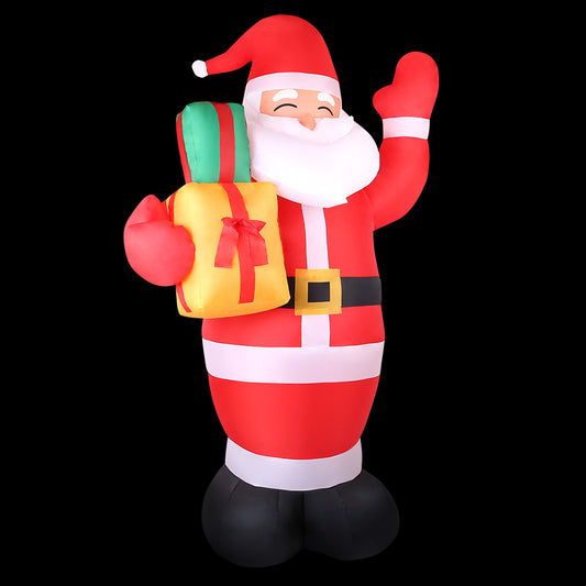 2.4M Christmas Inflatable Santa Illuminated Decorations