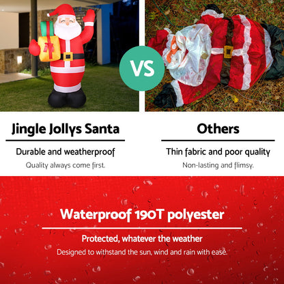 2.4M Christmas Inflatable Santa Illuminated Decorations
