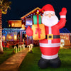 2.4M Christmas Inflatable Santa Illuminated Decorations