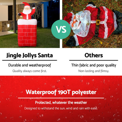 1.8M Christmas Inflatable Santa Pop Up Illuminated Decorations