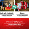 2.2M Christmas Inflatable Santa Sleigh Illuminated Decorations