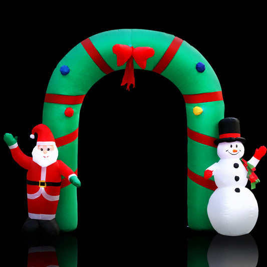 2.8M Christmas Inflatable Archwary Illuminated Decorations