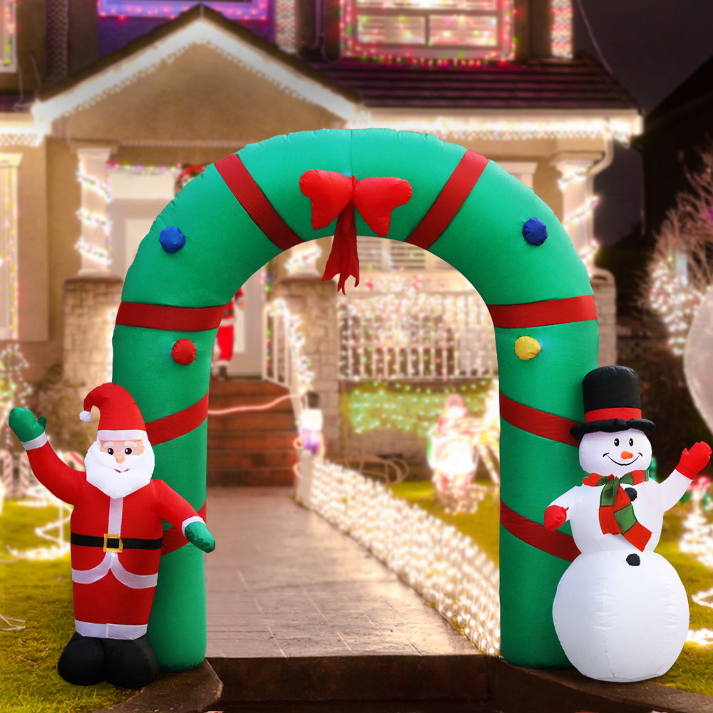 2.8M Christmas Inflatable Archwary Illuminated Decorations