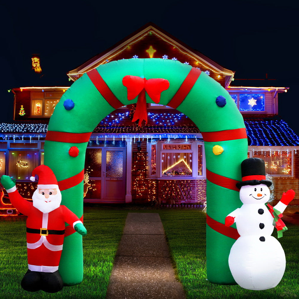 2.8M Christmas Inflatable Archwary Illuminated Decorations