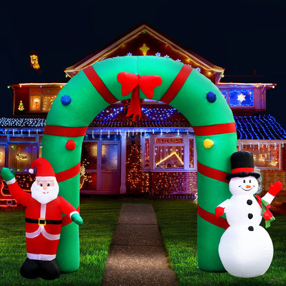 2.8M Christmas Inflatable Archwary Illuminated Decorations