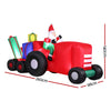 2.6M Christmas Inflatable Santa Truck LED Decorations Illuminated