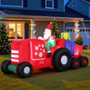 2.6M Christmas Inflatable Santa Truck LED Decorations Illuminated