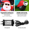 1.8M Christmas Inflatable Santa Motorbike LED Illuminated Decorations