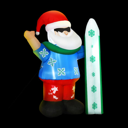 1.6M Christmas Inflatable Santa Illuminated Decorations