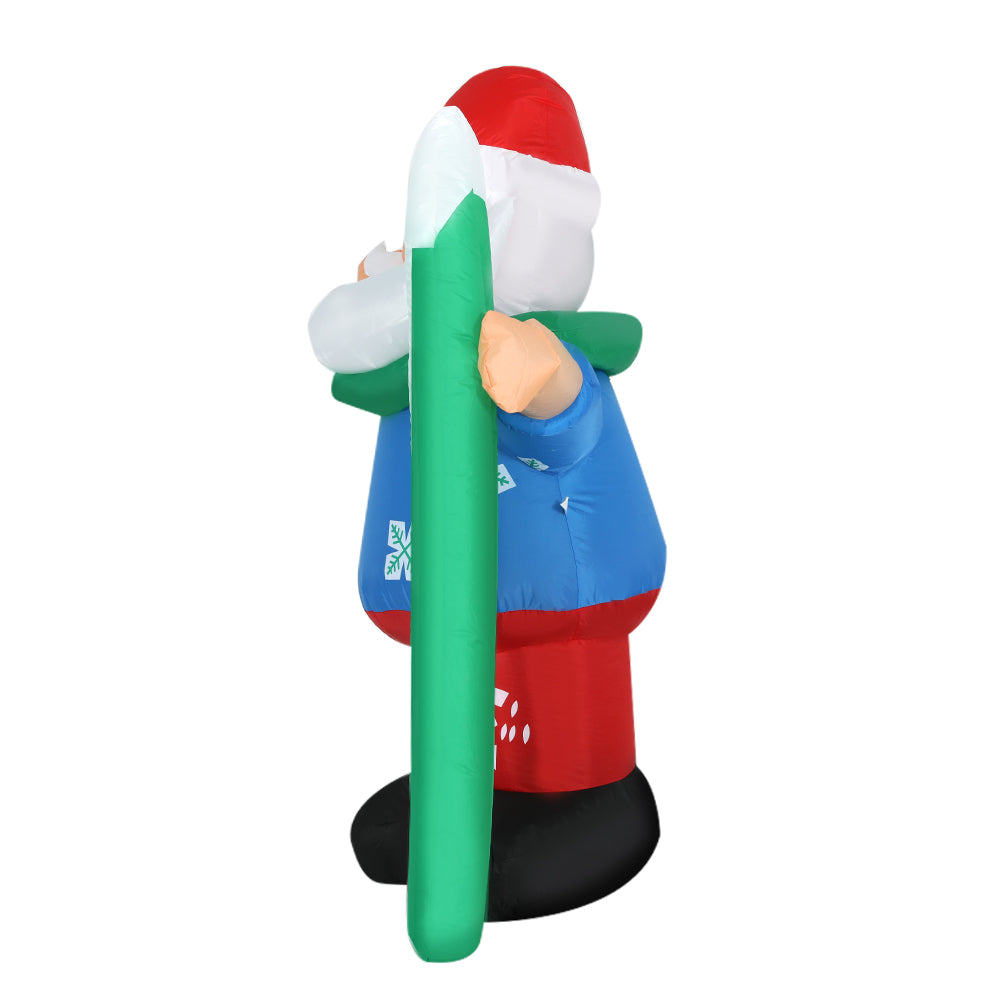 1.6M Christmas Inflatable Santa Illuminated Decorations