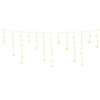 160 LED 6M Christmas Lights Icicle Light Solar Warm Jingle Jollys