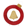60cm Christmas Lights Motif 30 LED Bell Wreath