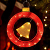 60cm Christmas Lights Motif 30 LED Bell Wreath