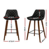 Arbor Luxe PU Leather Bar Stools – Set of 4 (Black) - OZ Home Deals