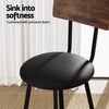 Artiss 4X Industrial Bar Stools Upholstered Counter Chairs Steel Frame Anti-Scratch - OZ Home Deals