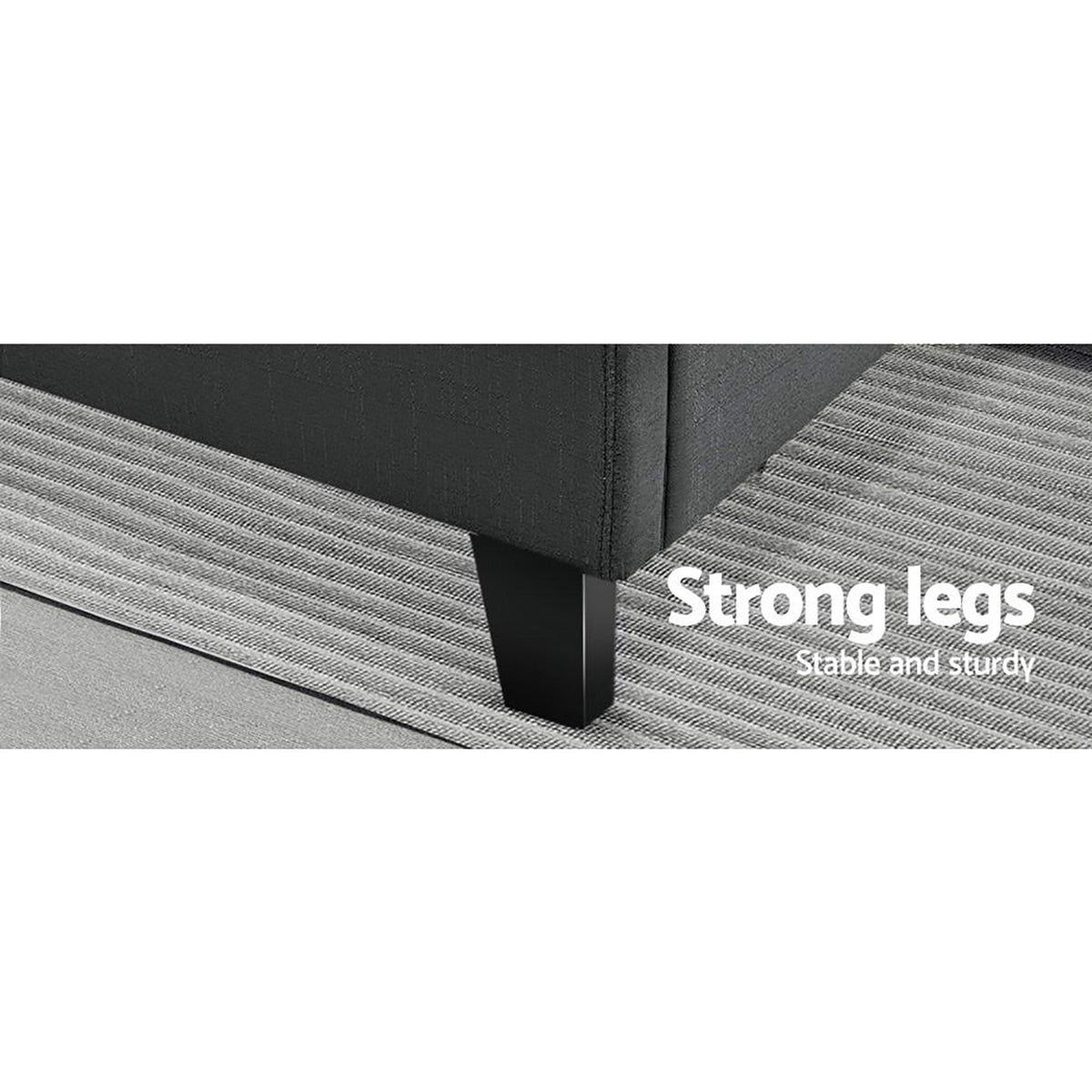 Artiss Bed Frame Queen Size Charcoal TINO - OZ Home Deals