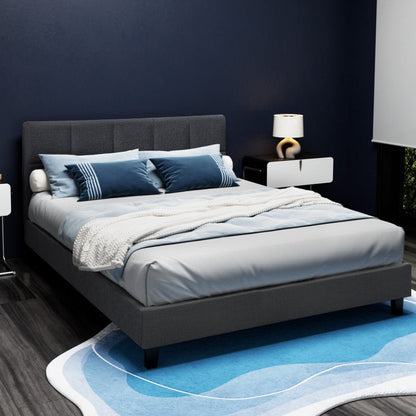 Artiss Bed Frame Queen Size Charcoal TINO - OZ Home Deals