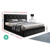 Artiss Bed Frame Queen Size Gas Lift Black TIYO - OZ Home Deals