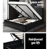 Artiss Bed Frame Queen Size Gas Lift Black TIYO - OZ Home Deals