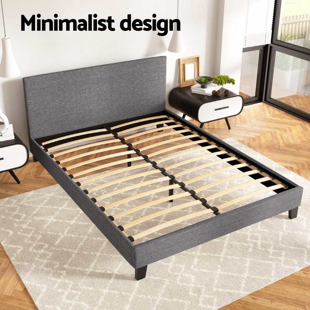 Artiss Bed Frame Queen Size Grey NEO - OZ Home Deals