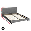 Artiss Bed Frame Queen Size Grey NEO - OZ Home Deals