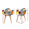 Artiss Dining Chairs Set of 2 Fabric Retro Replica DSW - OZ Home Deals