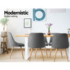 Artiss Dining Chairs Set of 2 Fabric Wooden Grey - OZ Home Deals