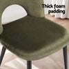 Artiss Dining Chairs Set of 2 Velvet Hollow Green - OZ Home Deals